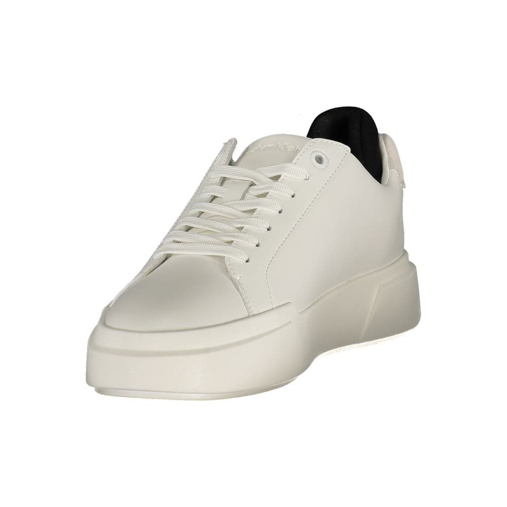 Calvin Klein White Polyester Athletic Sneakers - 3