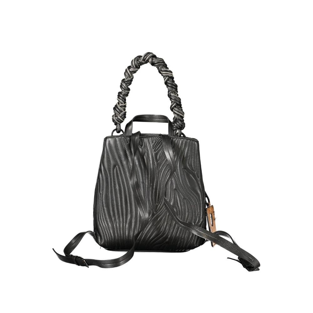 Desigual Black Polyurethane Women Mini Backpack - 2