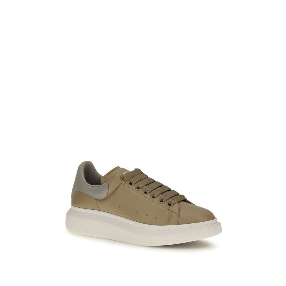 Alexander McQueen Beige Calf Leather Bos Taurus Platform Sneakers - 2