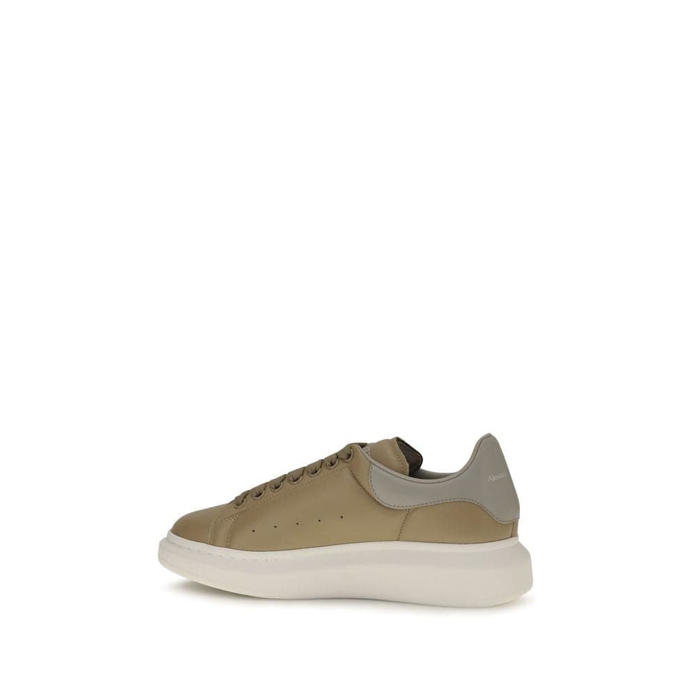 Alexander McQueen Beige Calf Leather Bos Taurus Platform Sneakers - 3