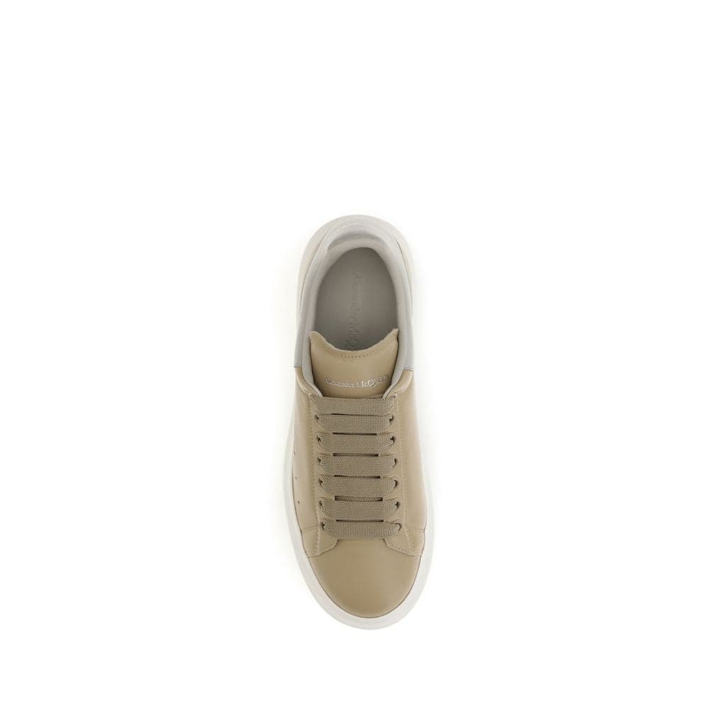 Alexander McQueen Beige Calf Leather Bos Taurus Platform Sneakers - 4