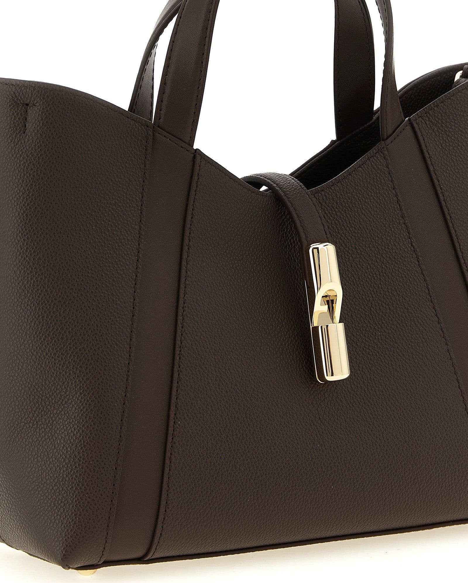 Furla Brown Calfskin Tote Bag - 3
