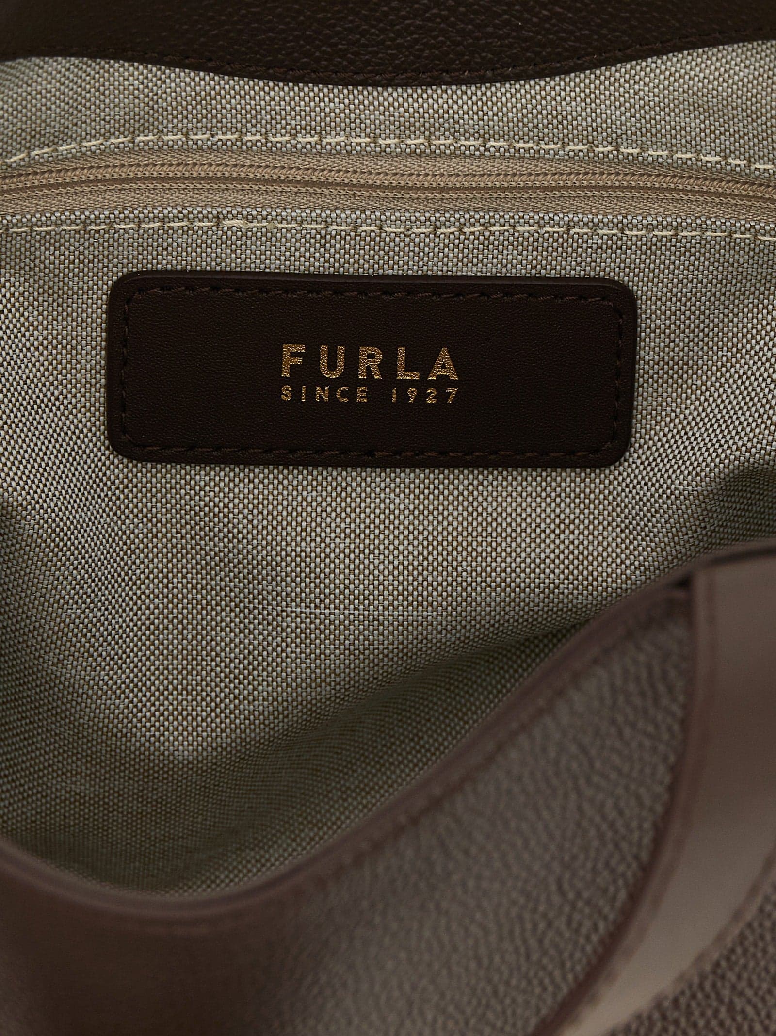 Furla Brown Calfskin Tote Bag - 4