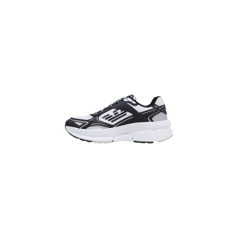 EA7 Emporio Armani Black And White Polyester Athletic Sneakers - 3