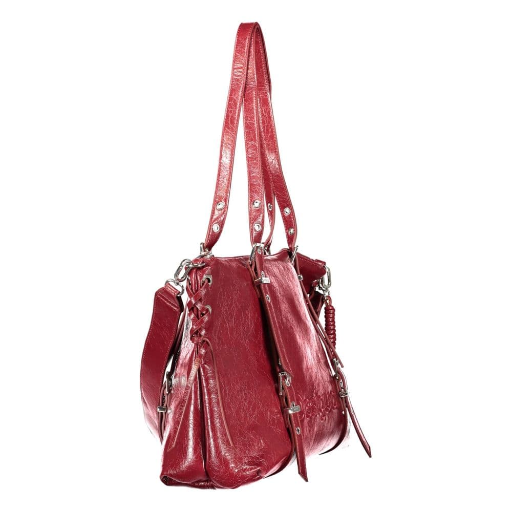 Desigual Rosso Polyurethane Women Bag with Adjustable and Removable Strap - 3