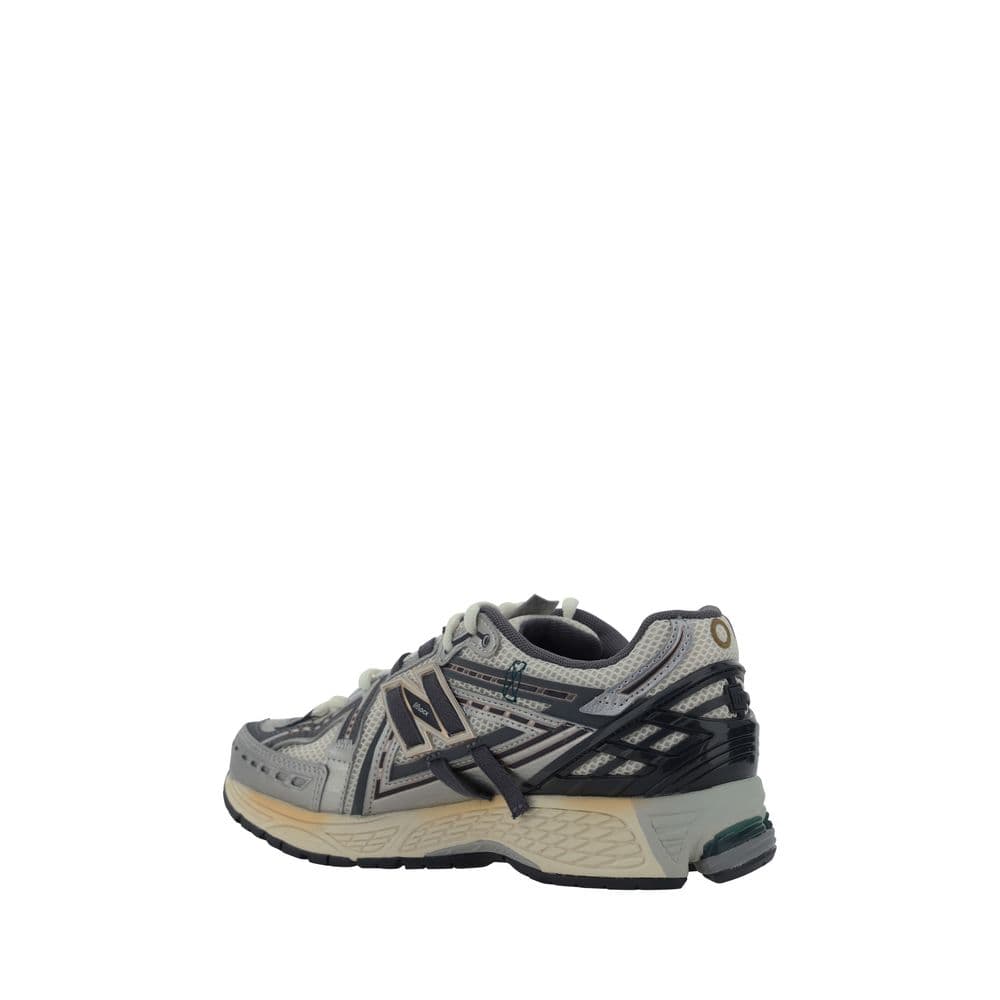 New Balance Silver Polyester Athletic Sneakers - 3