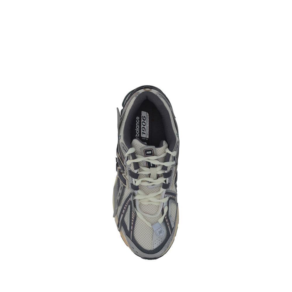 New Balance Silver Polyester Athletic Sneakers - 4