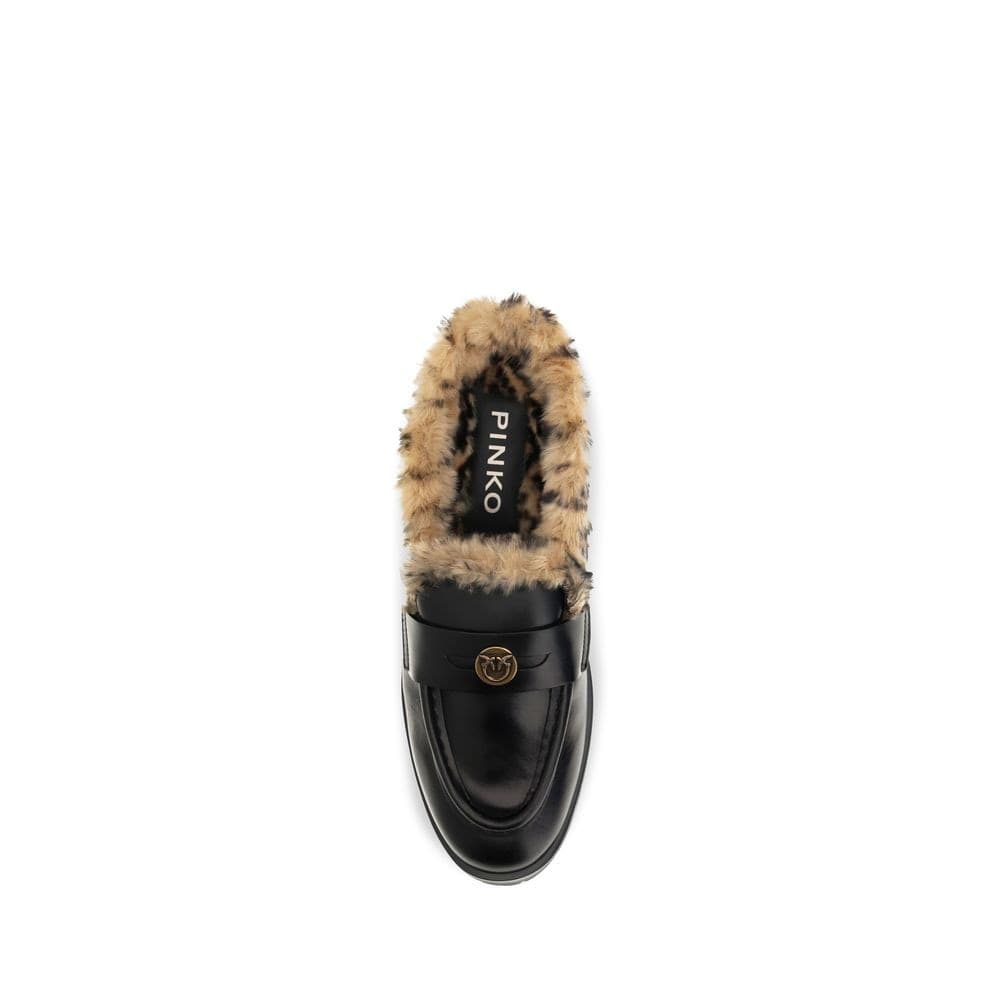 Mules PINKO in pelle di vitello nera - 4