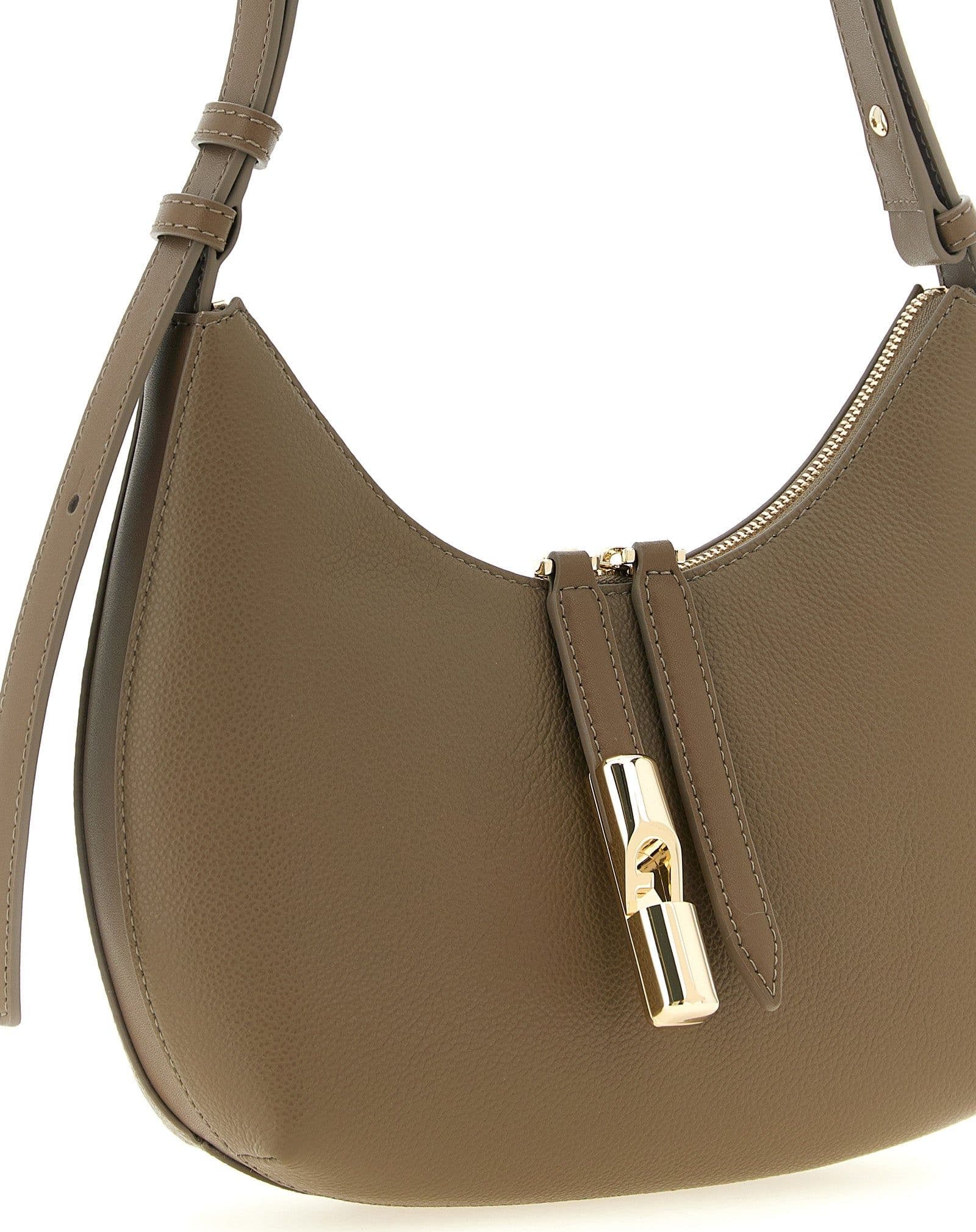 Furla Beige Calfskin Shoulder Bag - 3