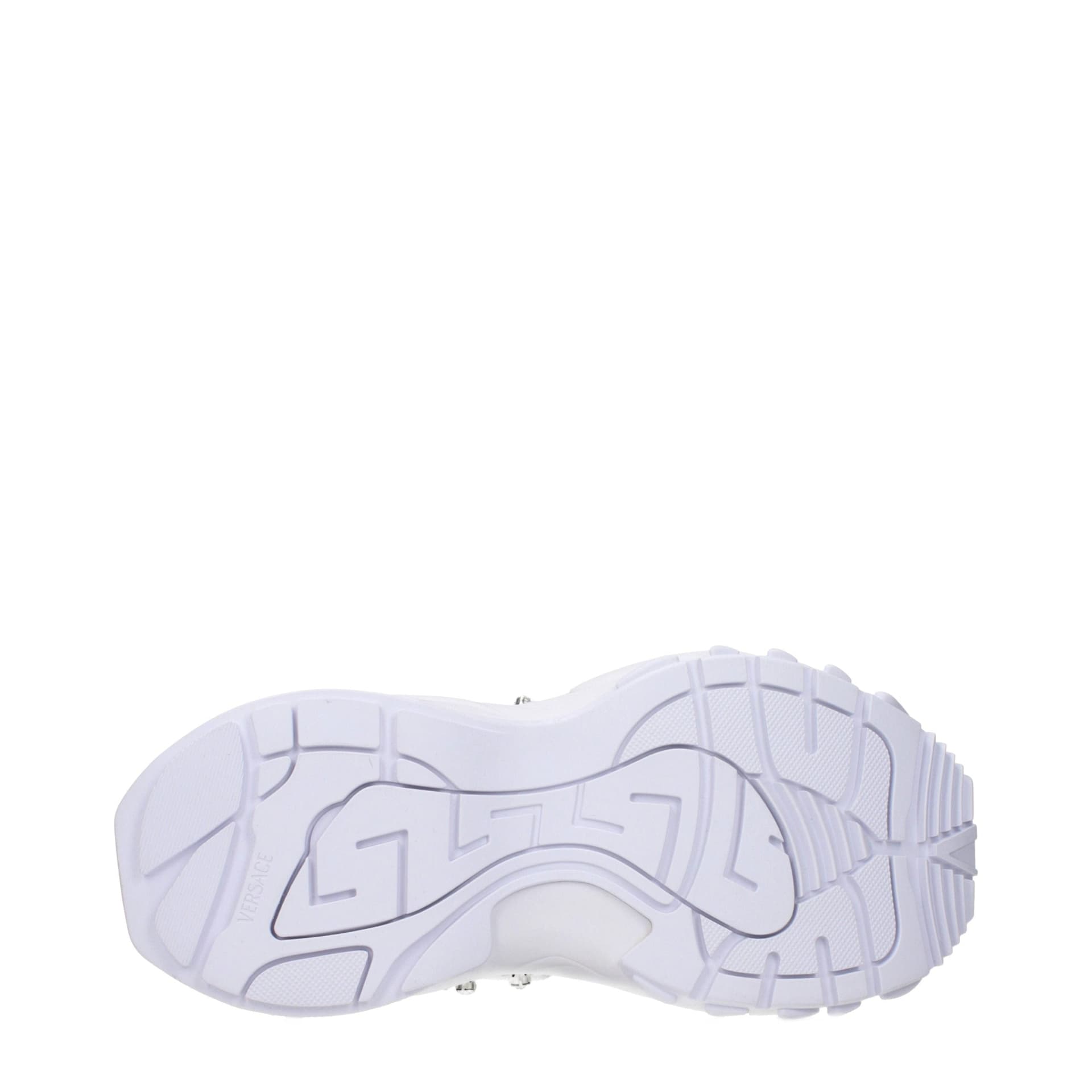 Versace White Fabric Sneakers - 5