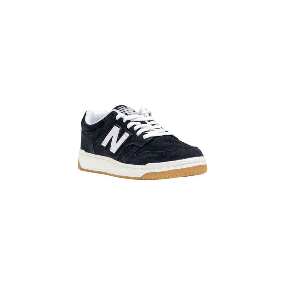 New Balance Black And White Leather Athletic Sneakers - 2