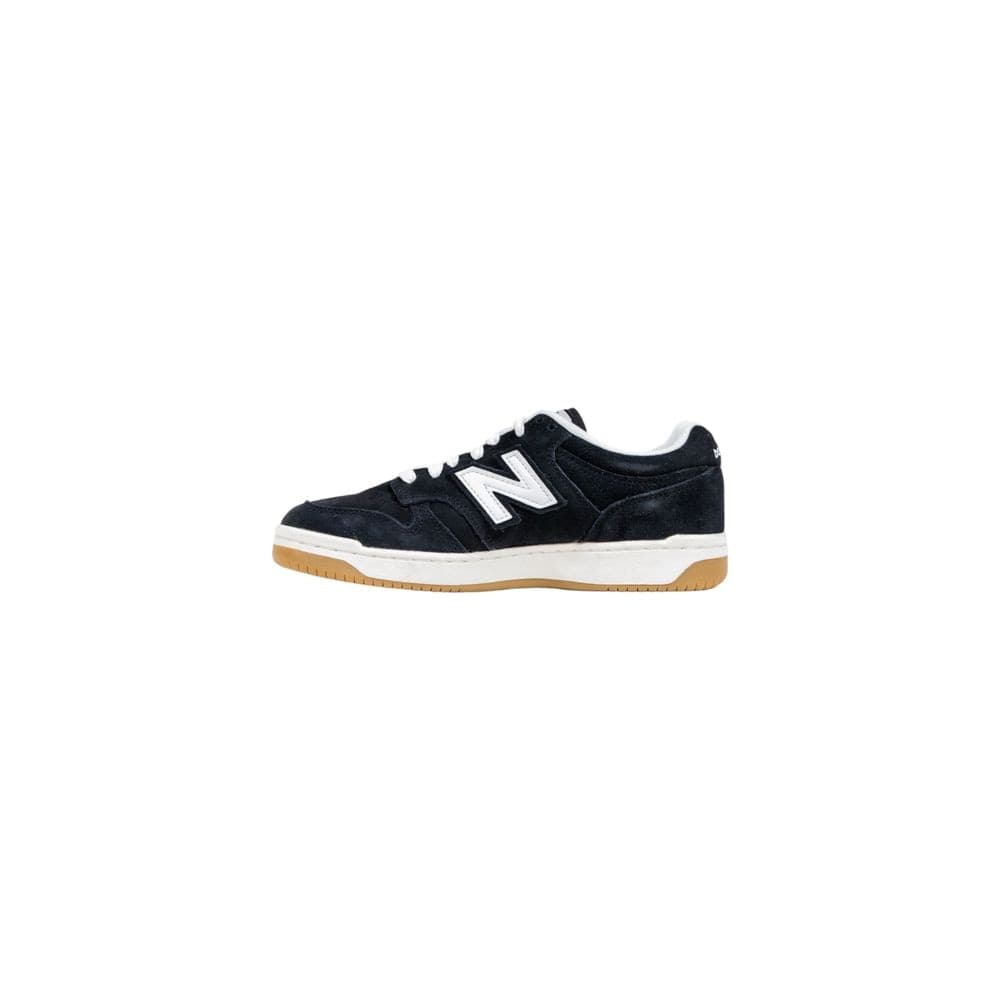 New Balance Black And White Leather Athletic Sneakers - 3