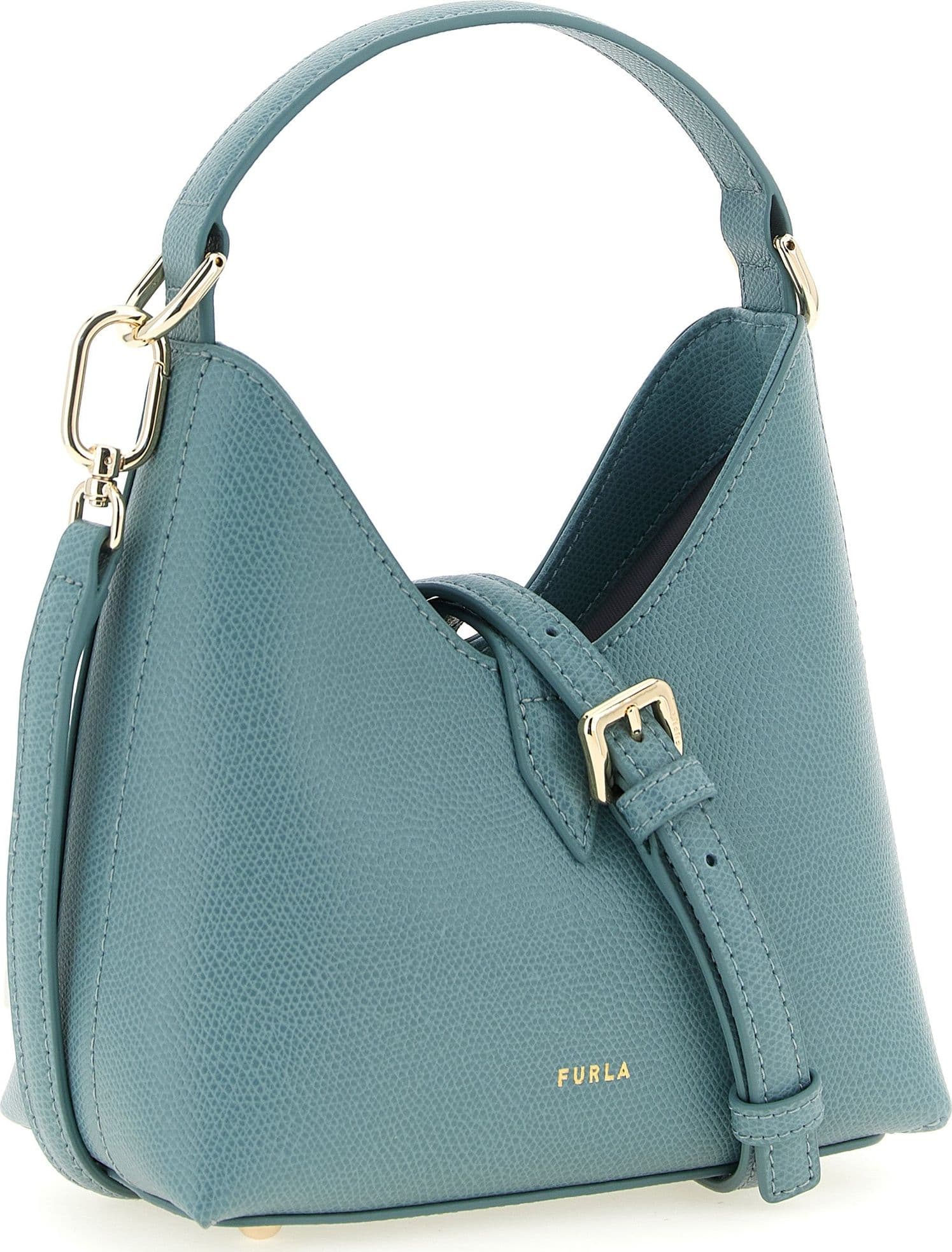 Furla Blue Calfskin Handbag - 2