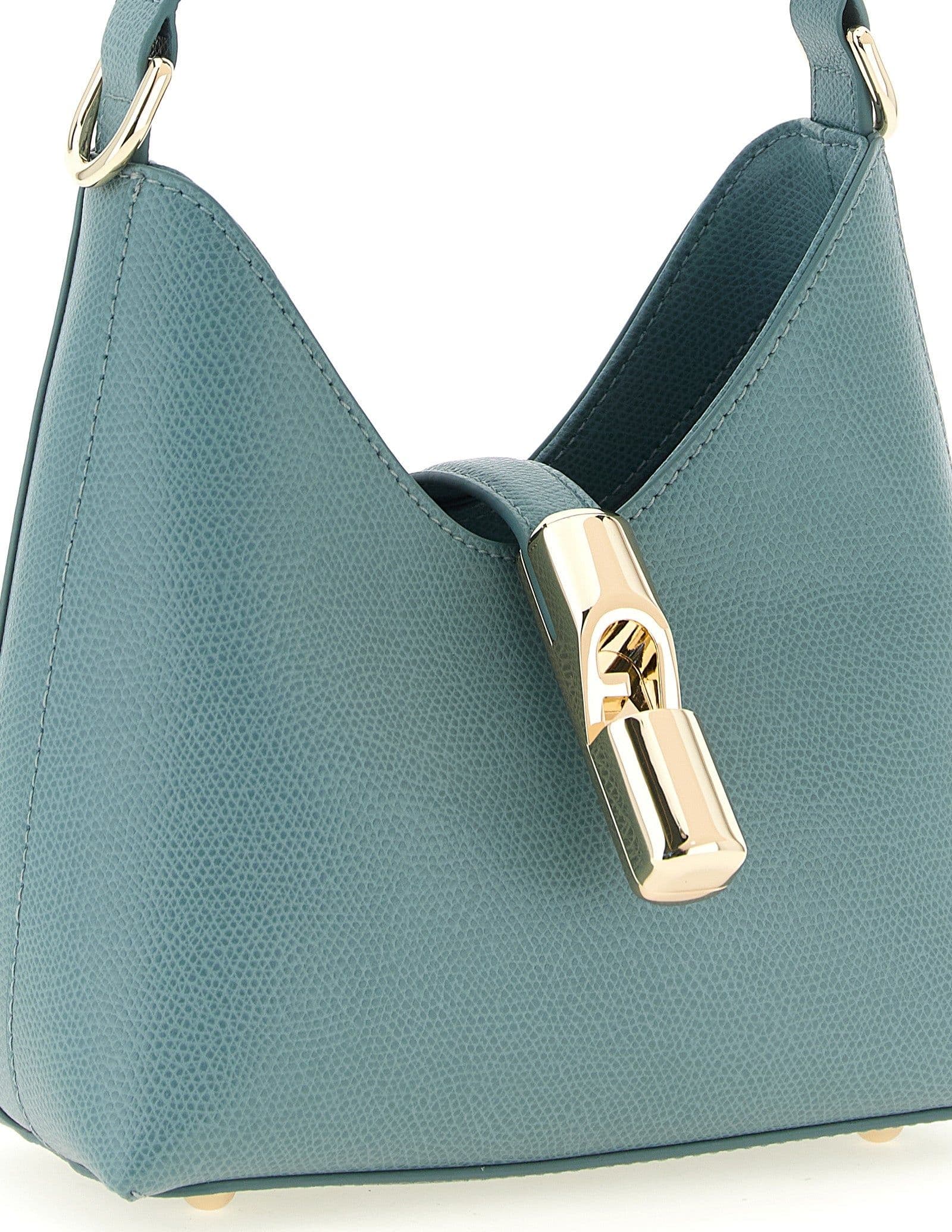 Furla Blue Calfskin Handbag - 3