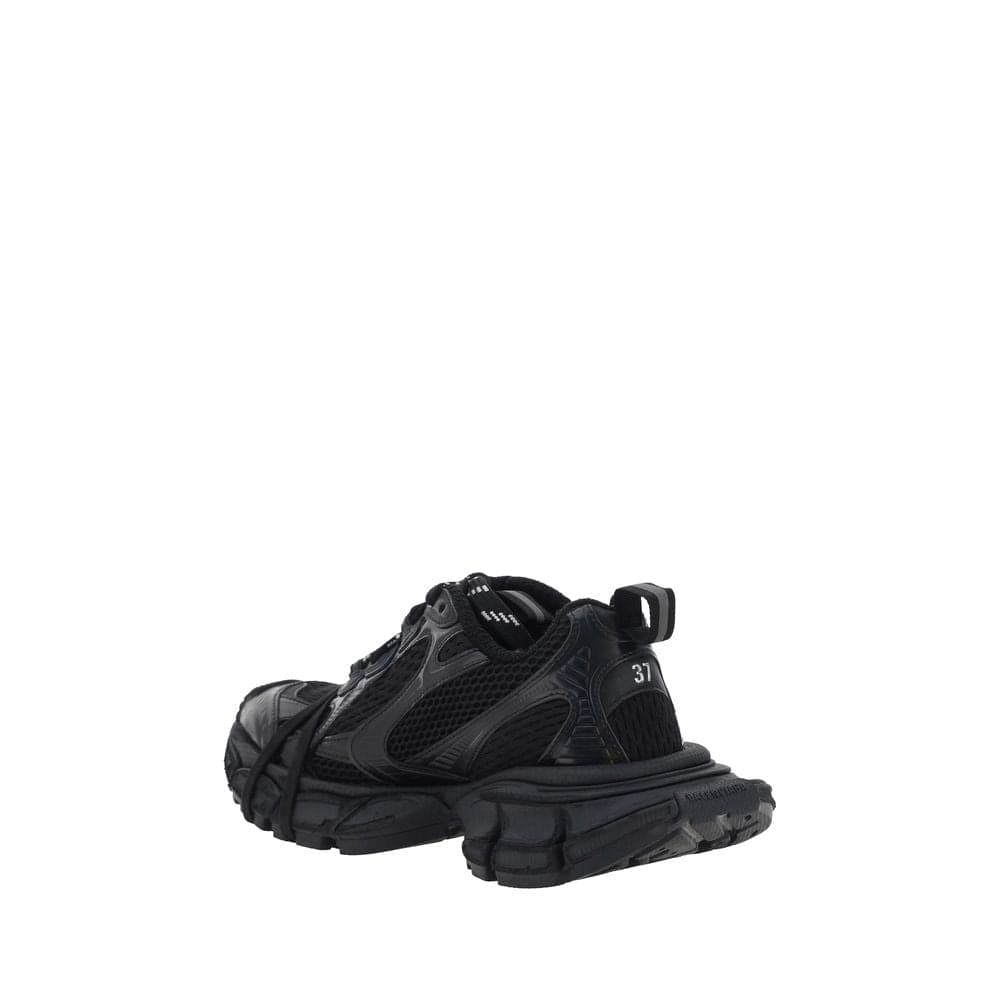 Balenciaga Black Polyurethane Chunky Sneakers - 3