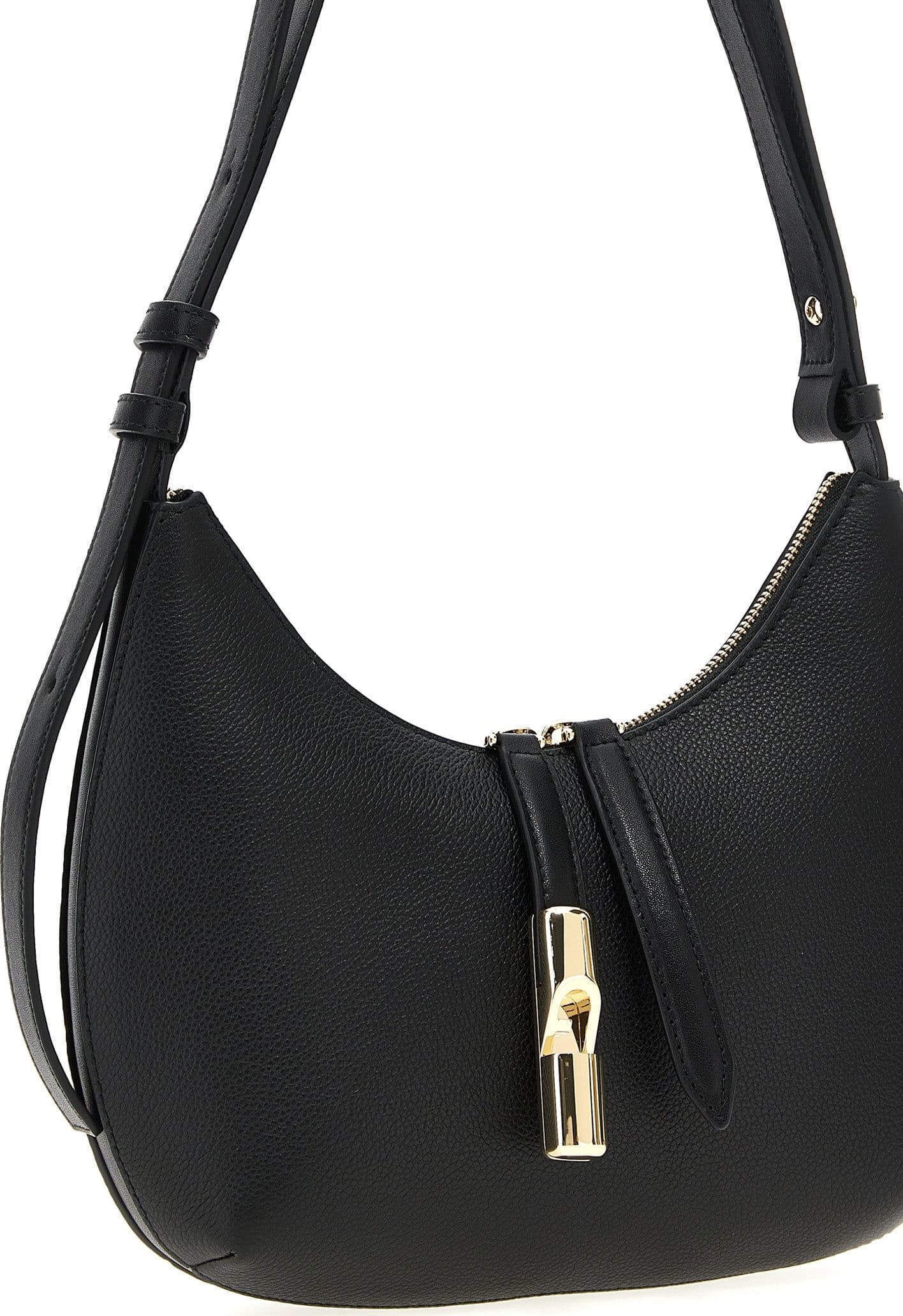 Furla Black Leather Shoulder Bag - 3