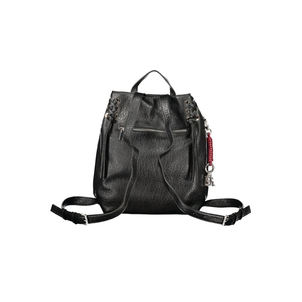 Desigual Black Polyurethane Women's Backpack - 2