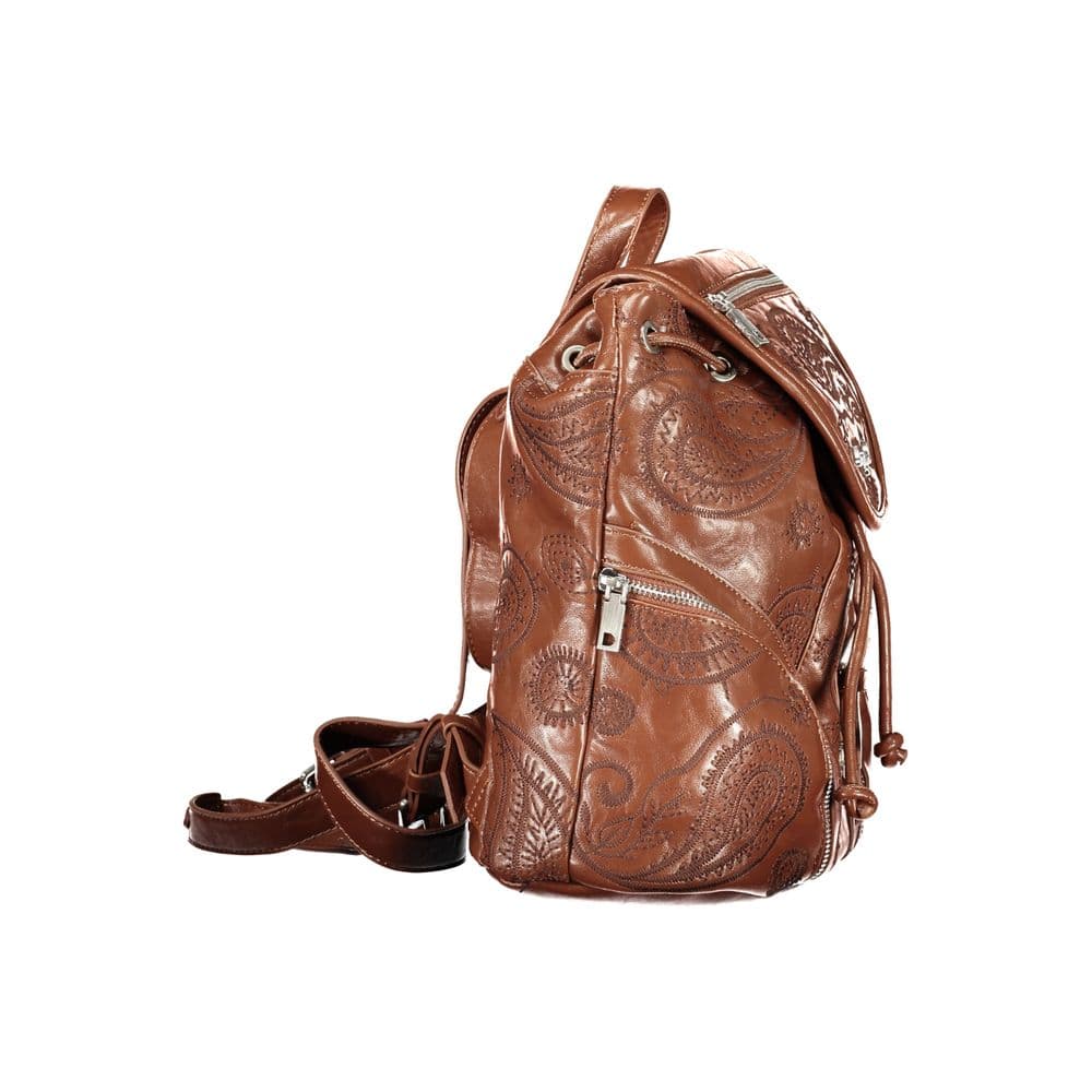 Desigual Brown Polyurethane Women's Backpack - 3