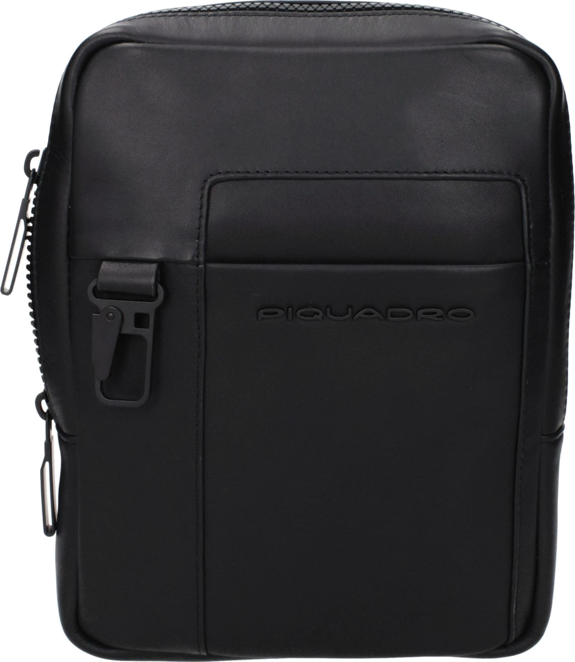 Piquadro Black Leather Crossbody Bag