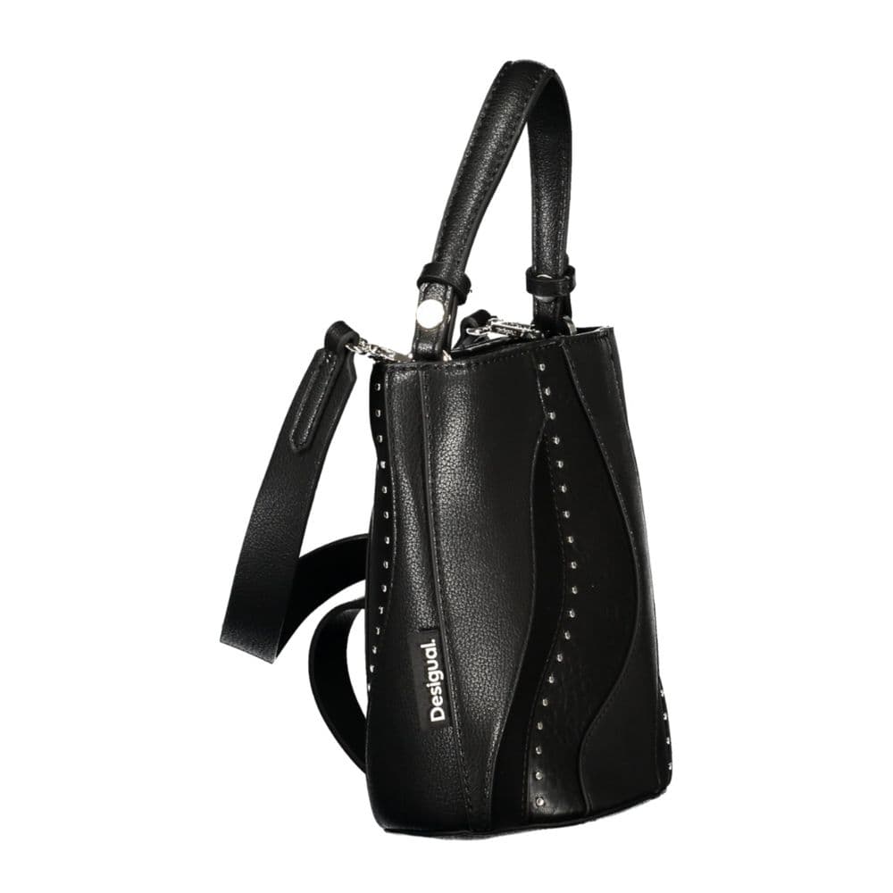 Desigual Nero Poliuretano Women's Bag with Shoulder Strap and Internal Pocket - 3