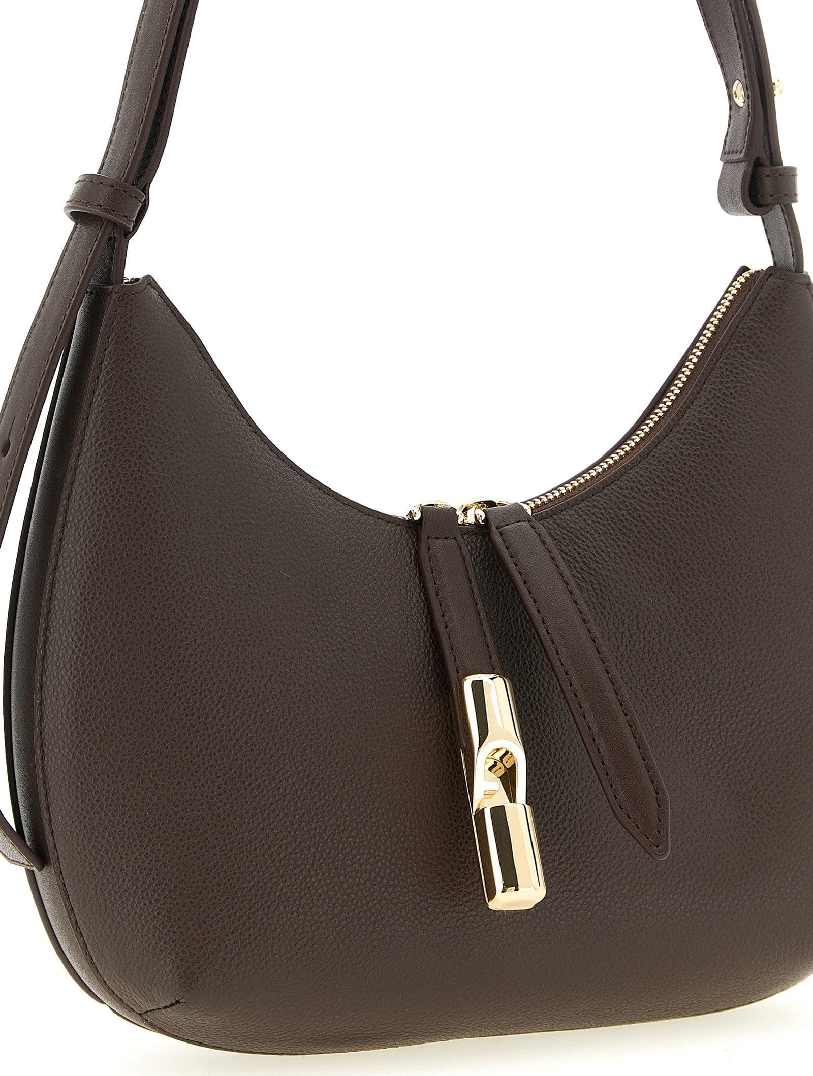 Furla Brown Calfskin Shoulder Bag - 3