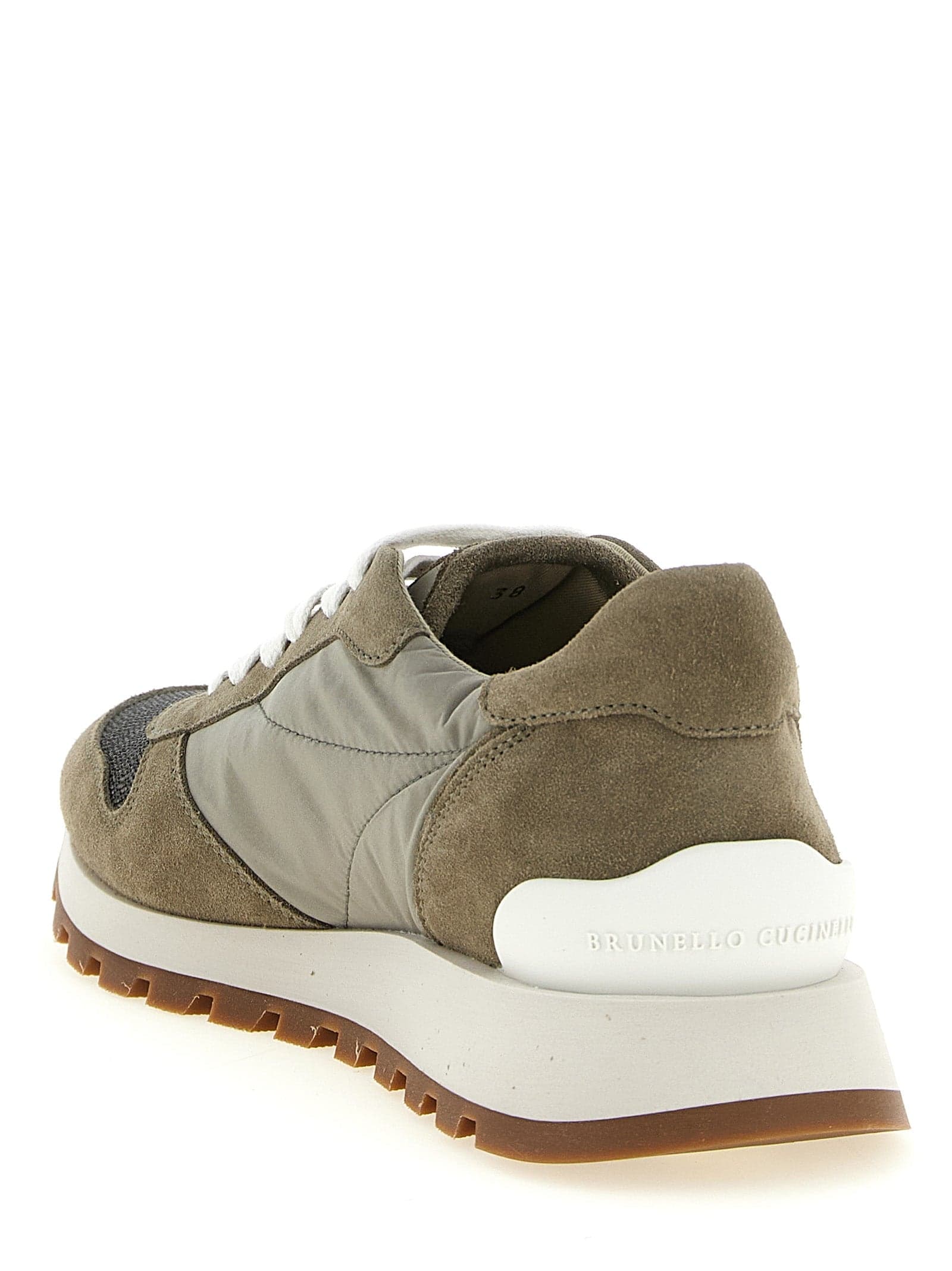 Brunello Cucinelli Bicolor Polyester Athletic Sneakers - 3