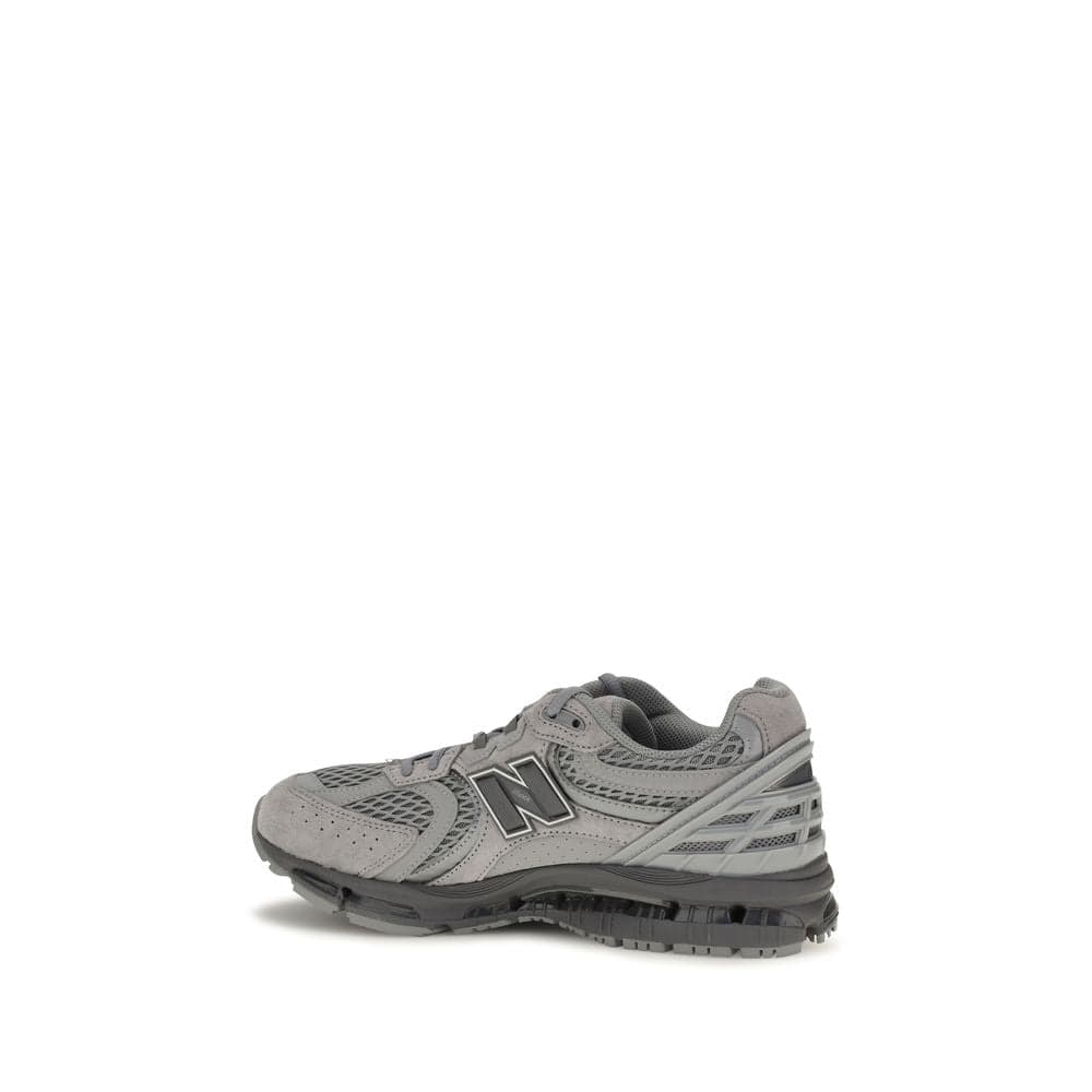 New Balance Gray Fabric Athletic Sneakers - 3