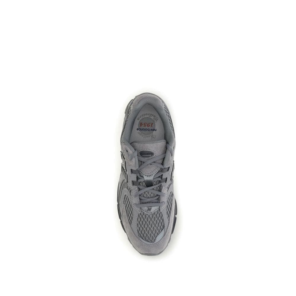 New Balance Gray Fabric Athletic Sneakers - 4