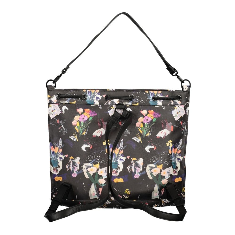 Desigual Black Polyurethane Women's Backpack - 2