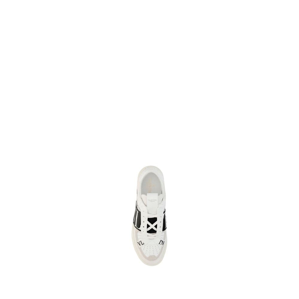 Valentino Garavani White Calf Leather Bos Taurus Athletic Sneakers - 4