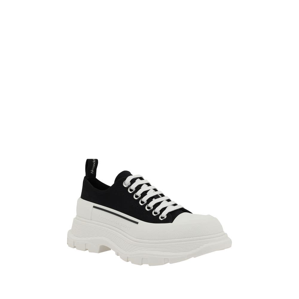 Alexander McQueen Black Cotton Chunky Sneakers - 2