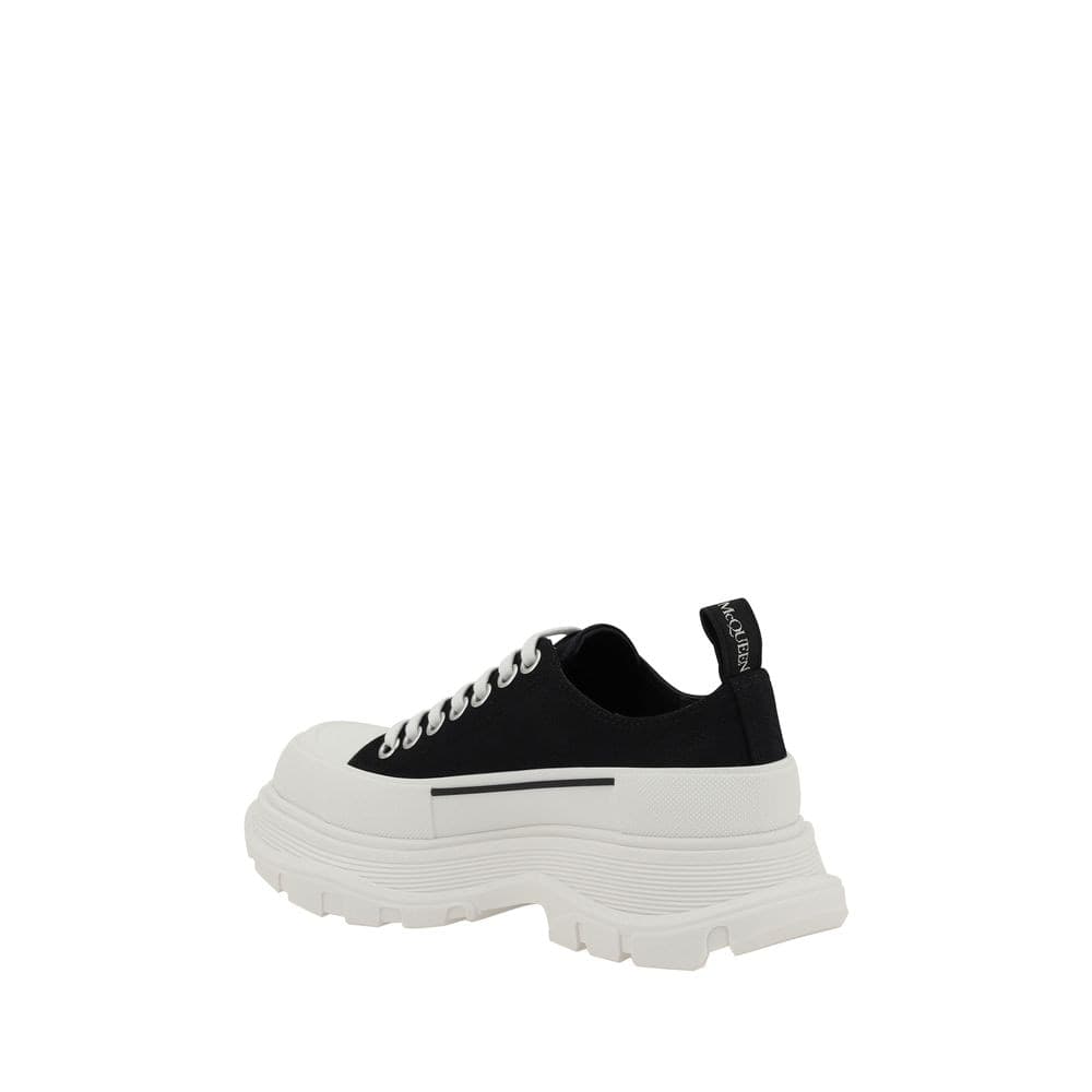 Alexander McQueen Black Cotton Chunky Sneakers - 3