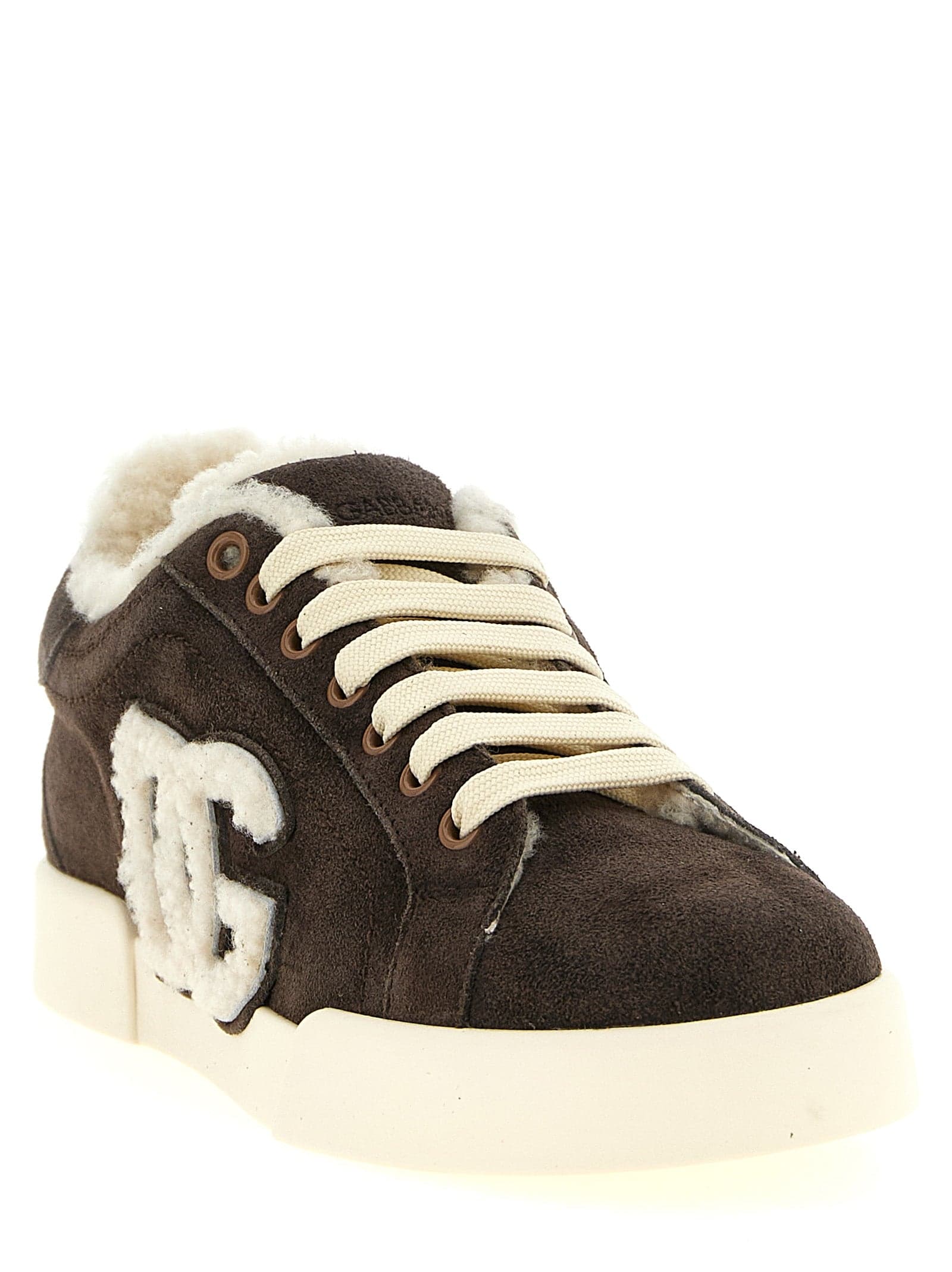 Dolce & Gabbana Brown Calfskin Low Top Sneakers - 2