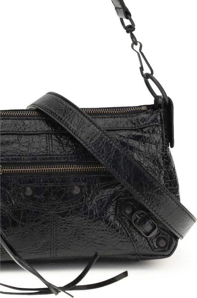 Balenciaga Black Lamb Ovis Aries Shoulder Bag - 4