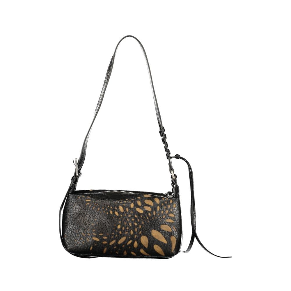 Desigual Nero Poliuretano Donna Bag - 2