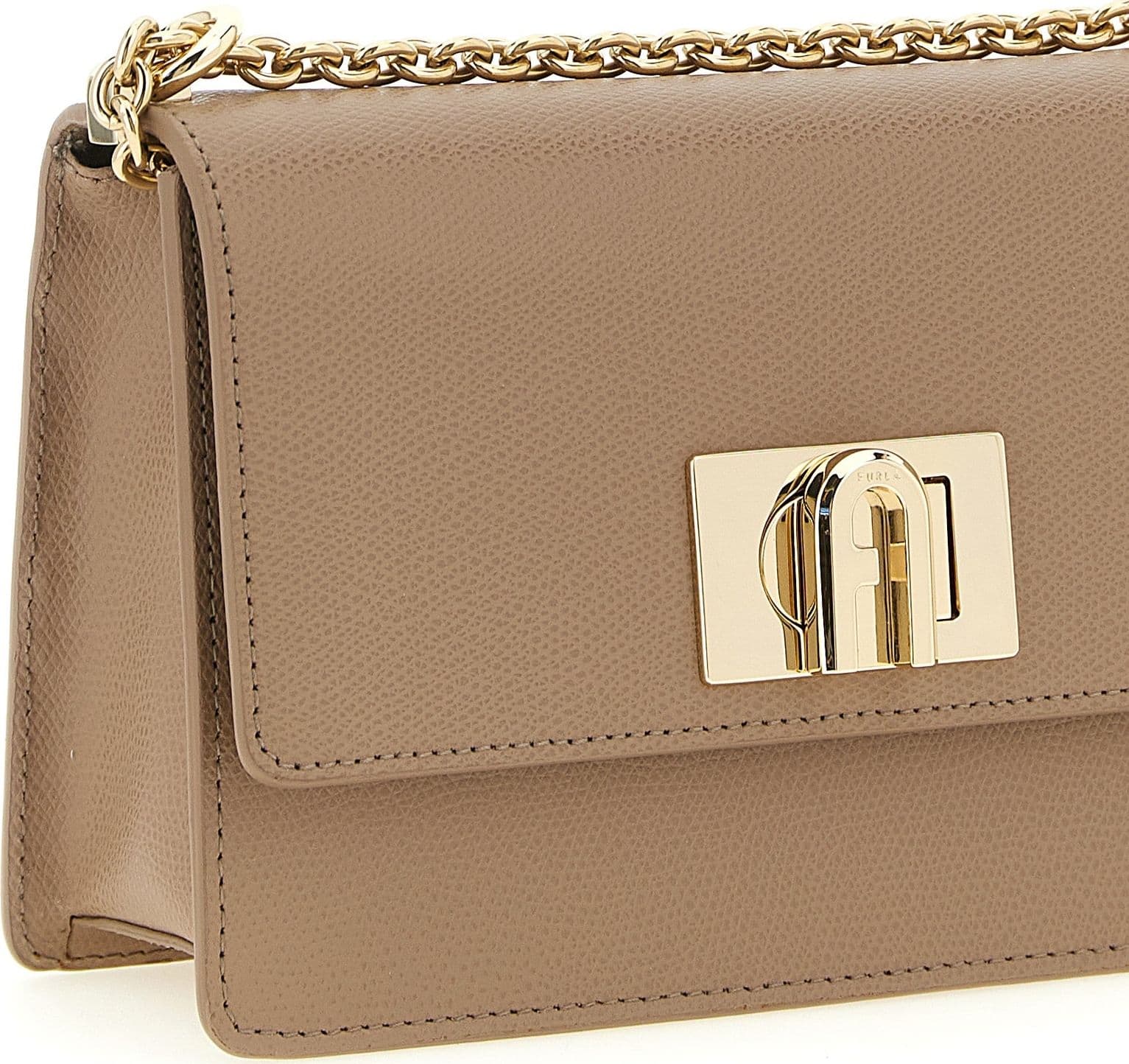 Furla Beige Calfskin Crossbody Bag - 3