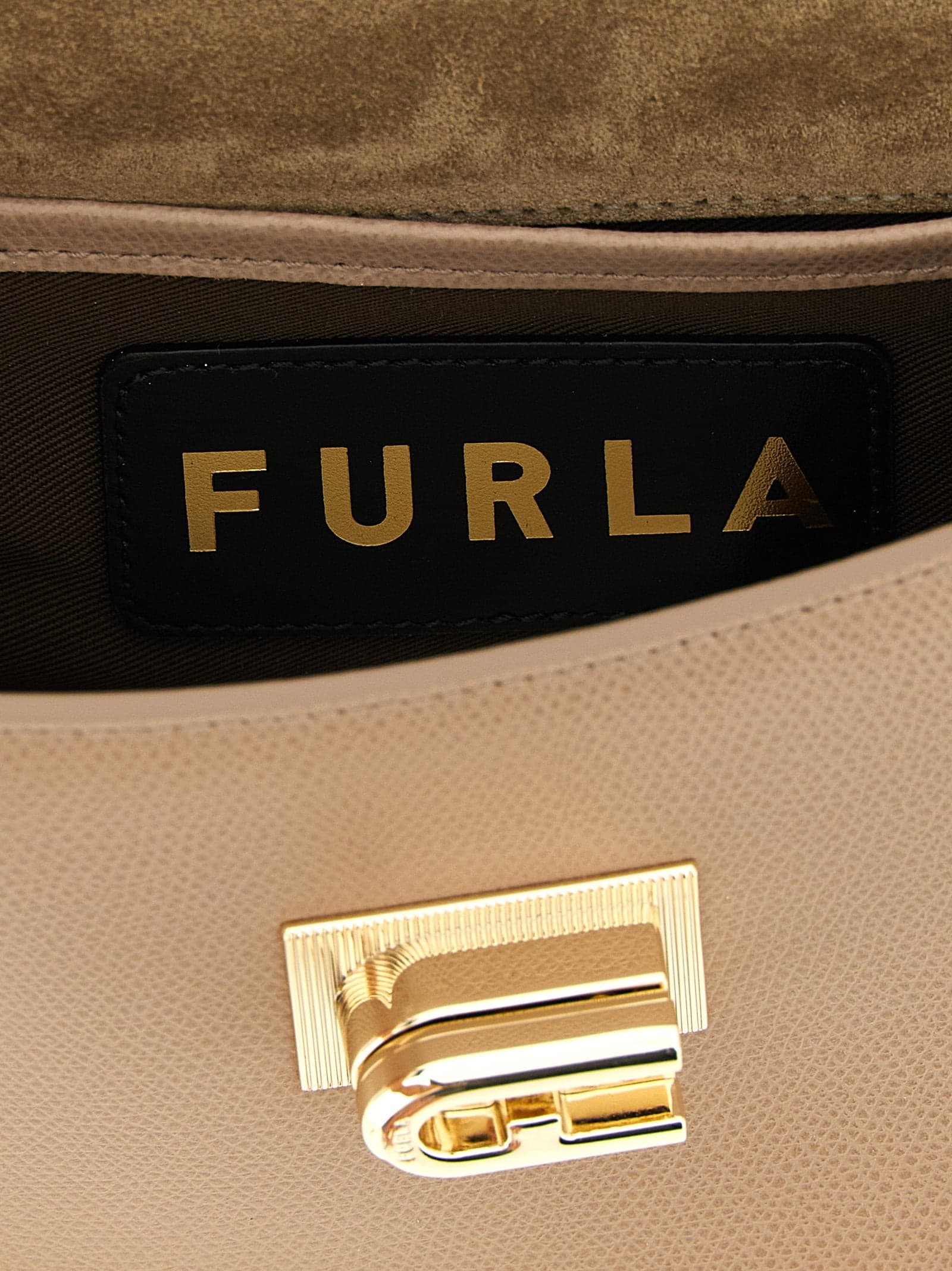 Furla Beige Calfskin Crossbody Bag - 4