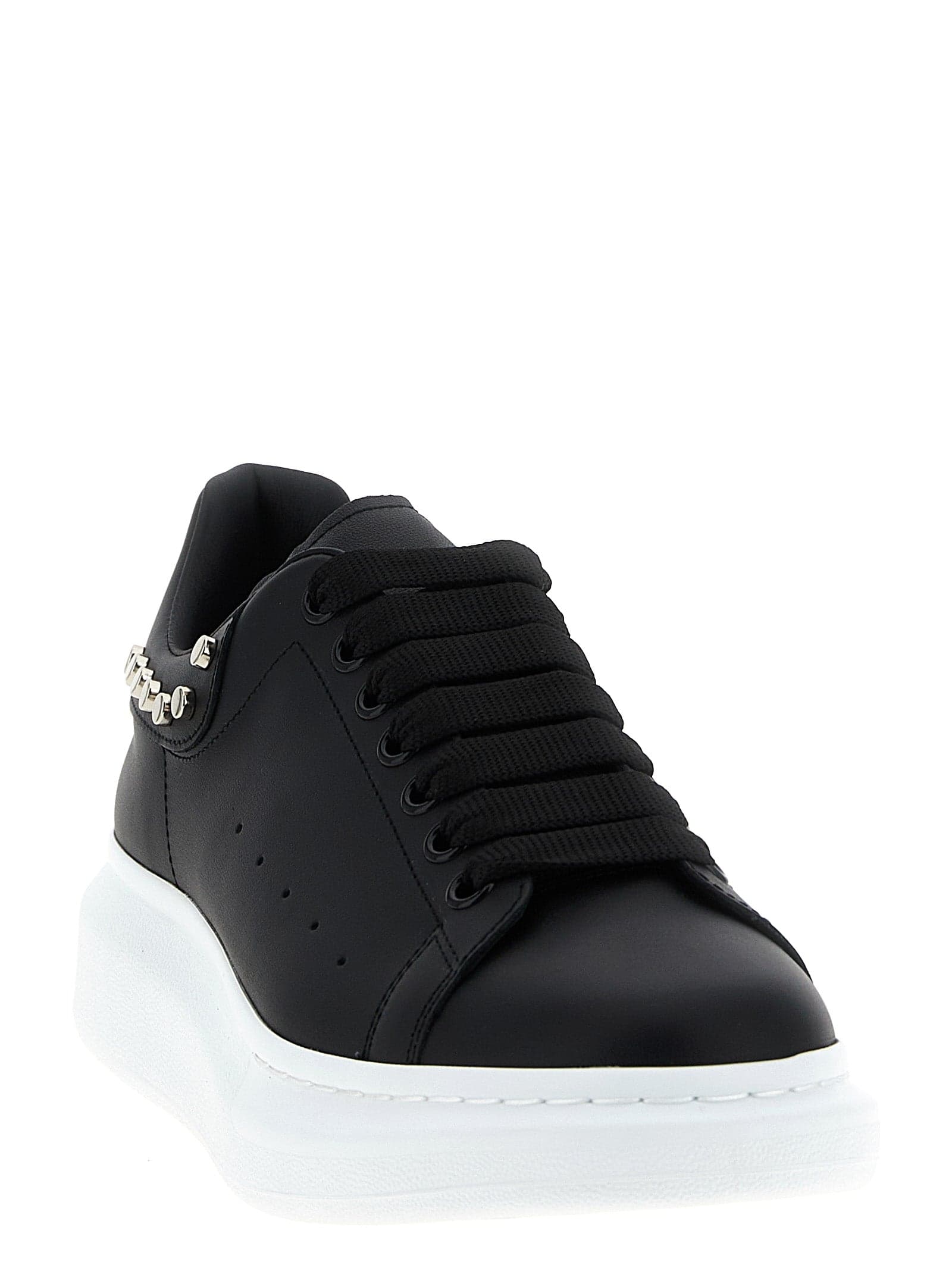 Alexander McQueen Black Calfskin Chunky Sneakers - 2