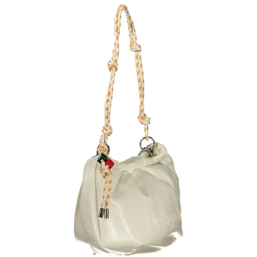 Desigual Ecru Polyurethane Women Handbag - 3