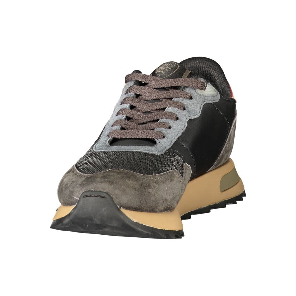 Blauer Nero Polyurethane Uomo Sneaker - 3
