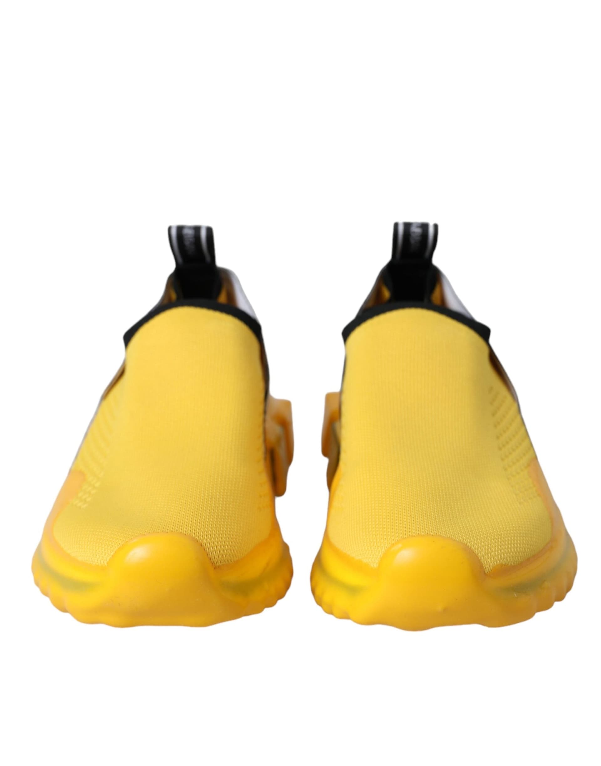 Dolce & Gabbana Yellow Sorrento Slip On Sneakers Women Shoes - 2