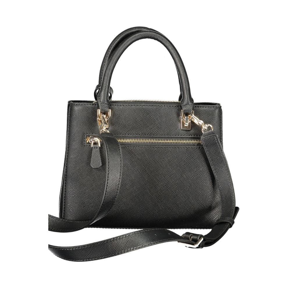 Guess Jeans Black Polyurethane Women's Handbag - 2