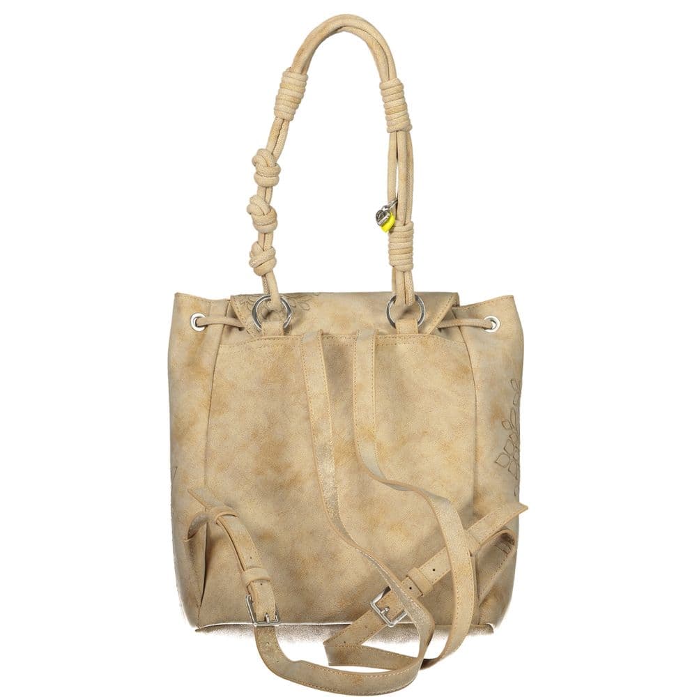 Desigual Beige Polyurethane Women's Backpack - 2