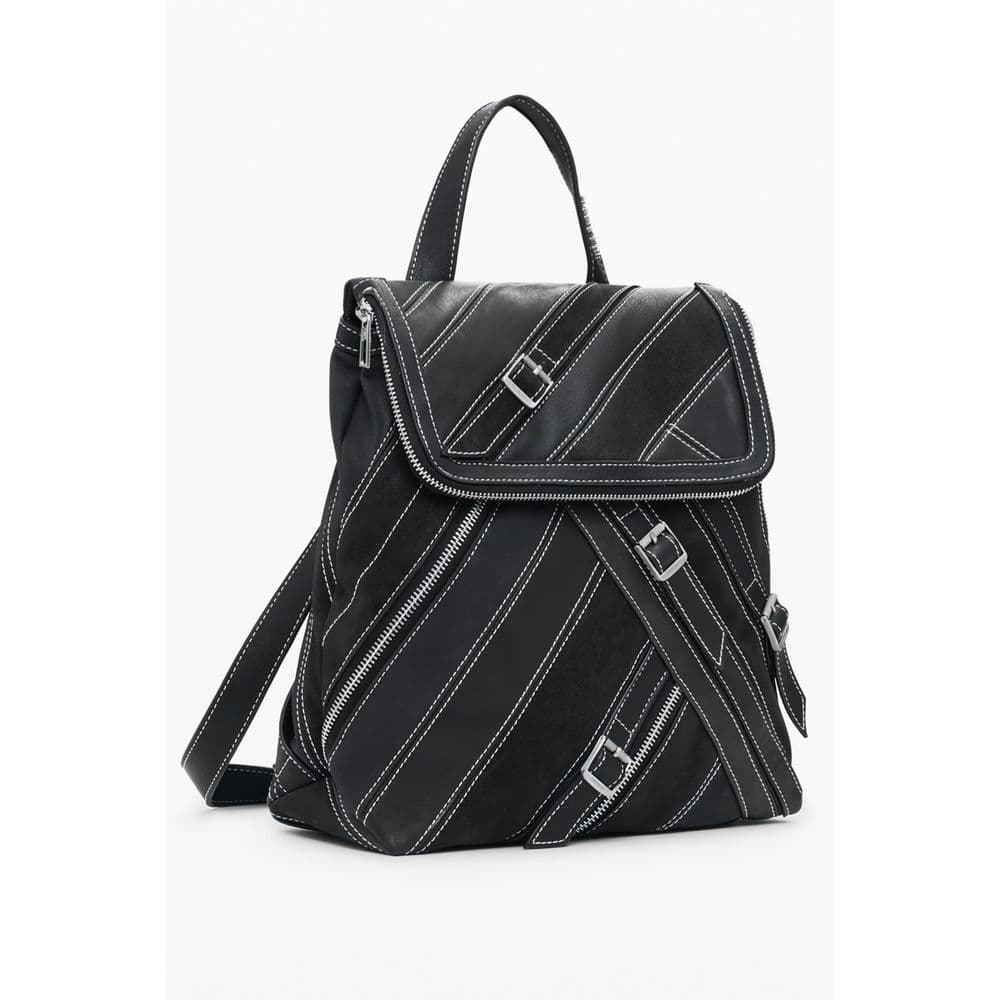Desigual Black Polyurethane Women Backpack - 2
