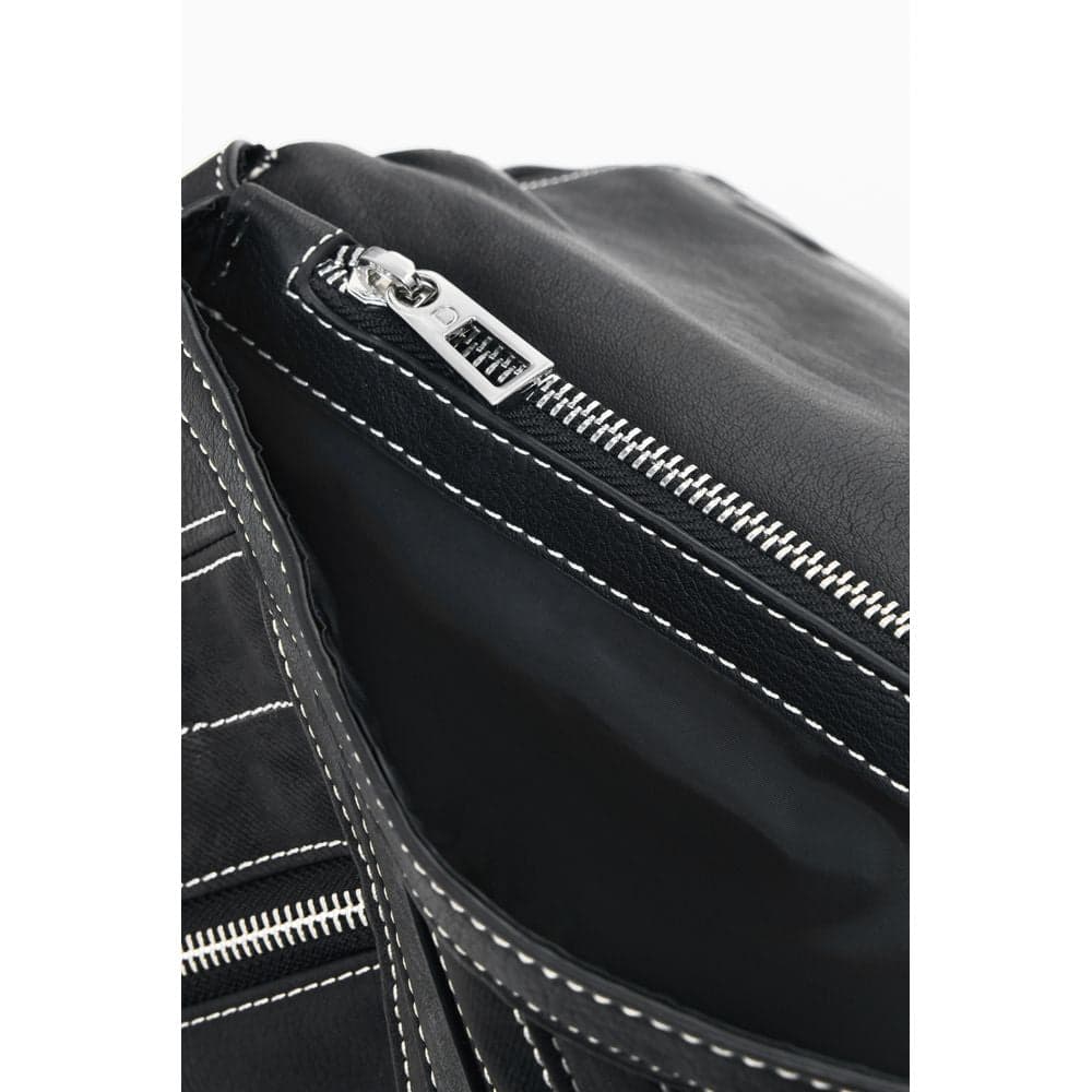 Desigual Black Polyurethane Women Backpack - 3