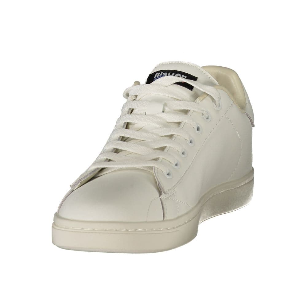 Blauer White Polyurethane Men's Sneaker - 3