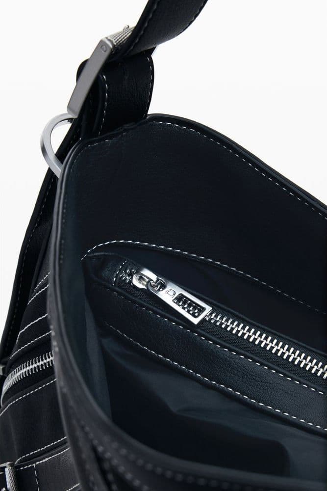 Desigual Nero Polyurethane Women Shoulder Bag - 3