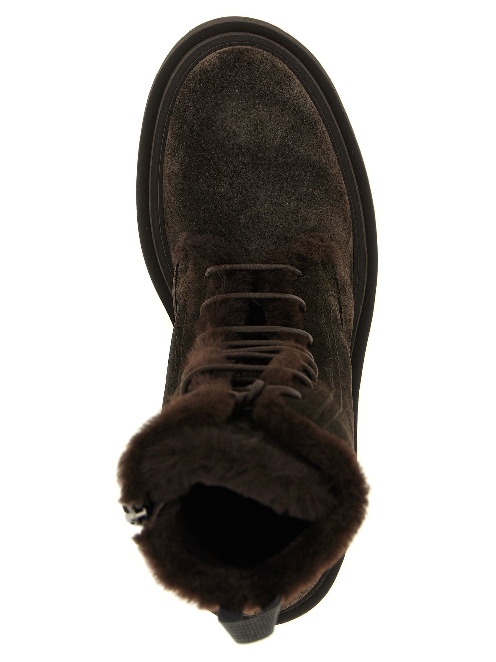 Brunello Cucinelli Brown Calfskin Lace-Up Boots - 4