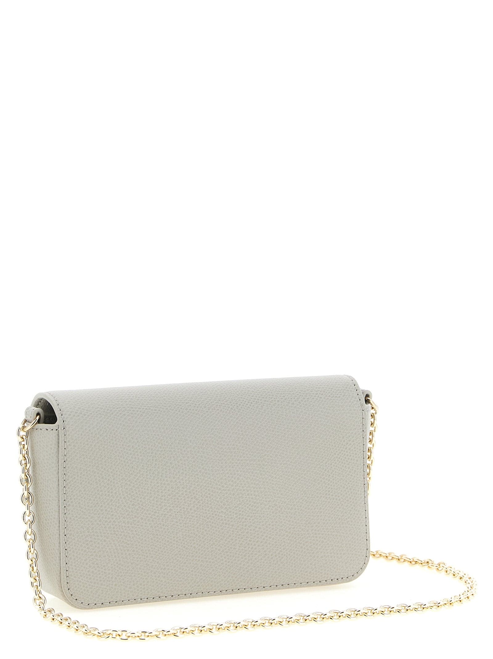 Furla Gray Calfskin Crossbody Bag - 2