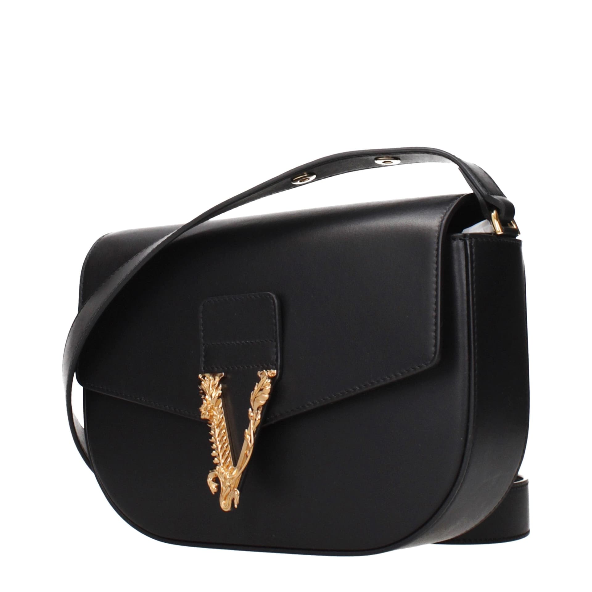 Versace Black Leather Crossbody Bag - 3